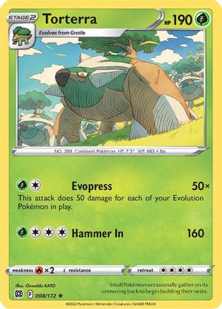 Torterra (8) [SWSH09: Brilliant Stars] Holofoil - Deck Out Gaming