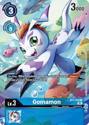 Gomamon (Alternate Art) (BT7-018) [Next Adventure] Foil - Deck Out Gaming