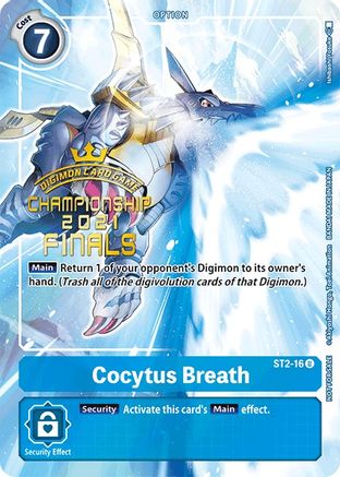 Cocytus Breath (2021 Championship Finals Tamer's Evolution Pack) (ST2-16) [Starter Deck 02: Cocytus Blue] Foil - Deck Out Gaming