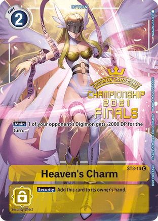 Heaven's Charm (2021 Championship Finals Tamer's Evolution Pack) (ST3-14) [Starter Deck 03: Heaven's Yellow] Foil - Deck Out Gaming