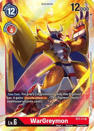 WarGreymon (2021 Championship Finals Event Pack 1) (ST1-11) [Starter Deck 01: Gaia Red] null - Deck Out Gaming