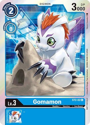 Gomamon (2021 Championship Finals Event Pack 1) (ST2-02) [Starter Deck 02: Cocytus Blue] null - Deck Out Gaming