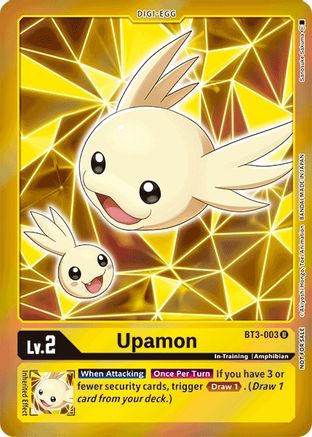 Upamon - BT3-003 (Event Pack 2) (BT3-003) [Release Special Booster] Foil - Deck Out Gaming