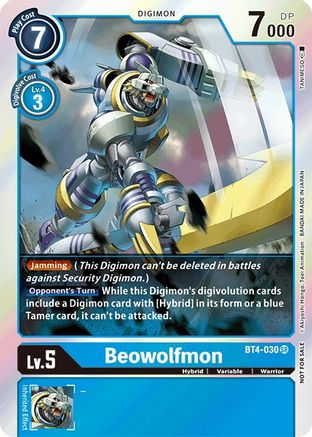 Beowolfmon (Event Pack 2) (BT4-030) [Great Legend] Foil - Deck Out Gaming