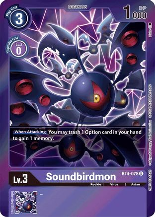 Soundbirdmon (Event Pack 2) (BT4-078) [Great Legend] Foil - Deck Out Gaming