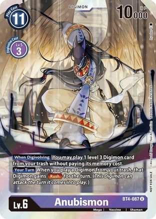 Anubismon (Event Pack 2) (BT4-087) [Great Legend] Foil - Deck Out Gaming