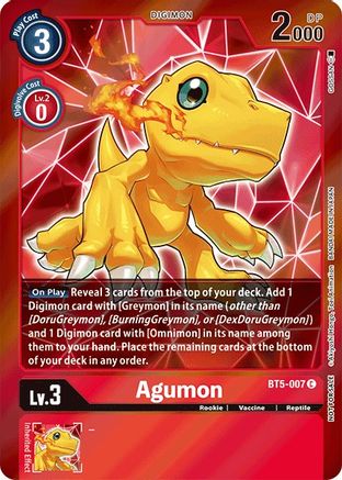 Agumon (Event Pack 2) (BT5-007) [Battle of Omni] Foil - Deck Out Gaming