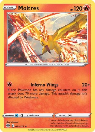 Moltres (21) [SWSH09: Brilliant Stars] Holofoil - Deck Out Gaming