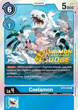 Coelamon (Judge Pack 1) (BT5-026) [Battle of Omni] Foil - Deck Out Gaming