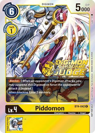 Piddomon (Judge Pack 1) (BT4-042) [Great Legend] Foil - Deck Out Gaming