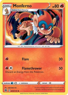 Monferno (25) [SWSH09: Brilliant Stars] - Deck Out Gaming