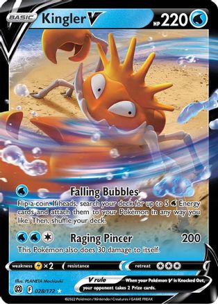 Kingler V (28) [SWSH09: Brilliant Stars] Holofoil - Deck Out Gaming