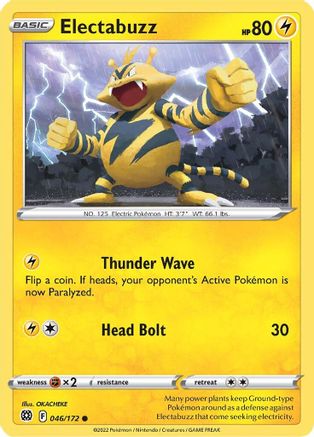 Electabuzz (46) [SWSH09: Brilliant Stars] Reverse Holofoil - Deck Out Gaming