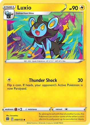 Luxio (50) [SWSH09: Brilliant Stars] Reverse Holofoil - Deck Out Gaming