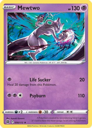 Mewtwo (56) [SWSH09: Brilliant Stars] Reverse Holofoil - Deck Out Gaming