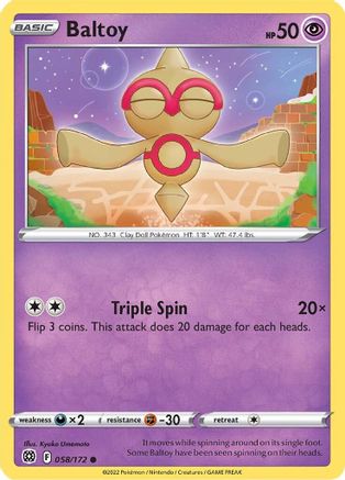 Baltoy (58) [SWSH09: Brilliant Stars] - Deck Out Gaming