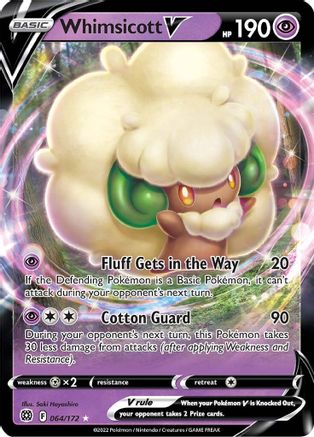 Whimsicott V (064/172) [Sword & Shield: Brilliant Stars] - Deck Out Gaming