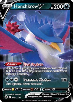 Honchkrow V (88) [SWSH09: Brilliant Stars] Holofoil - Deck Out Gaming