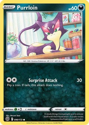 Purrloin (90) [SWSH09: Brilliant Stars] - Deck Out Gaming