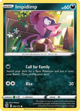 Impidimp (92) [SWSH09: Brilliant Stars] - Deck Out Gaming
