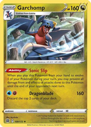 Garchomp (109) [SWSH09: Brilliant Stars] Holofoil - Deck Out Gaming
