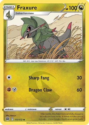 Fraxure (111) [SWSH09: Brilliant Stars] Reverse Holofoil - Deck Out Gaming