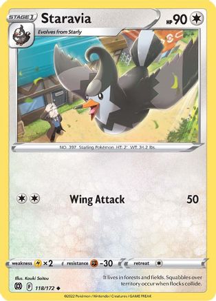 Staravia (118) [SWSH09: Brilliant Stars] Reverse Holofoil - Deck Out Gaming