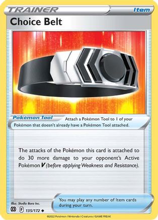 Choice Belt (135) [SWSH09: Brilliant Stars] Reverse Holofoil - Deck Out Gaming
