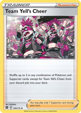 Team Yell's Cheer (149) [SWSH09: Brilliant Stars] Reverse Holofoil - Deck Out Gaming