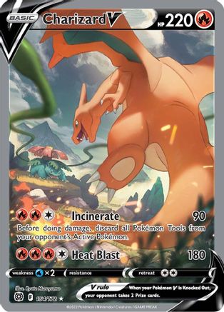 Charizard V (Alternate Full Art) (154) [SWSH09: Brilliant Stars] Holofoil - Deck Out Gaming