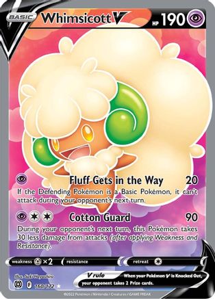 Whimsicott V (Full Art) (160) [SWSH09: Brilliant Stars] Holofoil - Deck Out Gaming