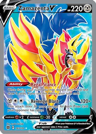 Zamazenta V (Full Art) (163) [SWSH09: Brilliant Stars] Holofoil - Deck Out Gaming