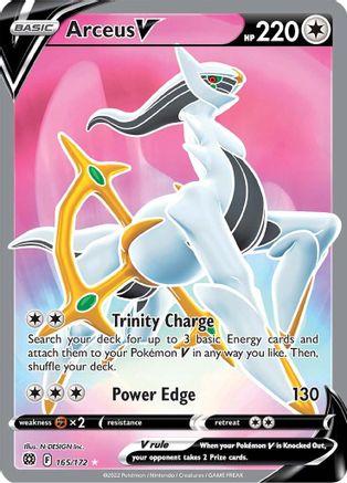 Arceus V (Full Art) (165) [SWSH09: Brilliant Stars] Holofoil - Deck Out Gaming