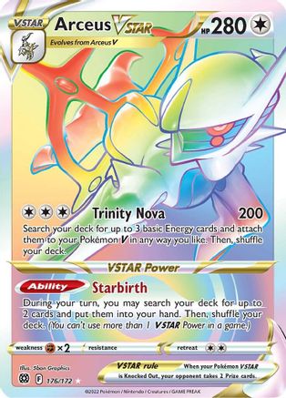 Arceus VSTAR (Secret) (176) (176) [SWSH09: Brilliant Stars] Holofoil - Deck Out Gaming