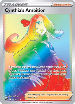 Cynthia's Ambition (Secret) (178) [SWSH09: Brilliant Stars] Holofoil - Deck Out Gaming