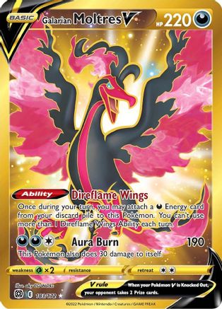 Galarian Moltres V (Secret) (183) [SWSH09: Brilliant Stars] Holofoil - Deck Out Gaming