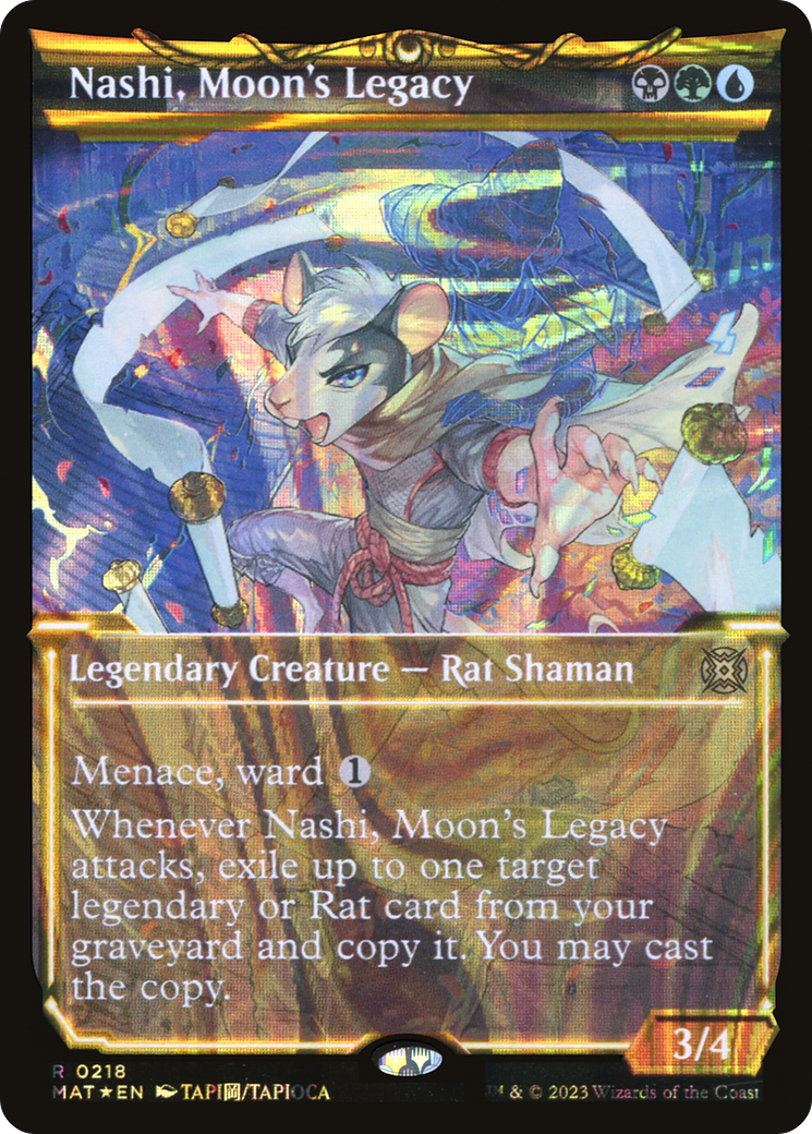 Nashi, Moon's Legacy (Halo Foil) (218) [March of the Machine: The Aftermath] foil - Deck Out Gaming