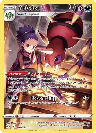 Ariados (TG09) [SWSH09: Brilliant Stars Trainer Gallery] Holofoil - Deck Out Gaming