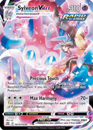 Sylveon VMAX (TG15) [SWSH09: Brilliant Stars Trainer Gallery] Holofoil - Deck Out Gaming