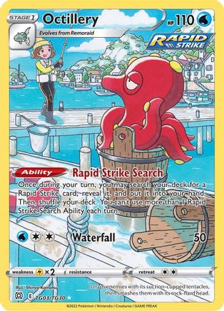 Octillery (TG03) [SWSH09: Brilliant Stars Trainer Gallery] Holofoil - Deck Out Gaming