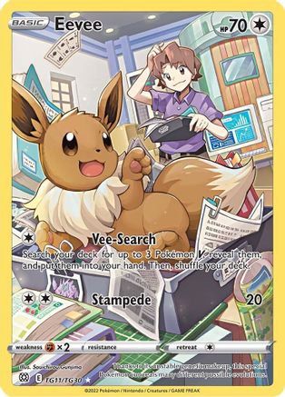 Eevee (TG11) [SWSH09: Brilliant Stars Trainer Gallery] Holofoil - Deck Out Gaming