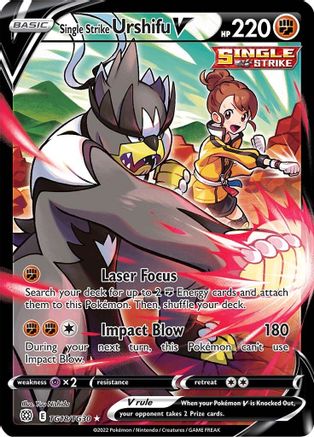 Single Strike Urshifu V (TG18) [SWSH09: Brilliant Stars Trainer Gallery] Holofoil - Deck Out Gaming