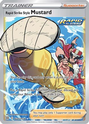 Rapid Strike Style Mustard (TG27) [SWSH09: Brilliant Stars Trainer Gallery] Holofoil - Deck Out Gaming