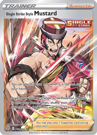 Single Strike Style Mustard (TG28) [SWSH09: Brilliant Stars Trainer Gallery] Holofoil - Deck Out Gaming