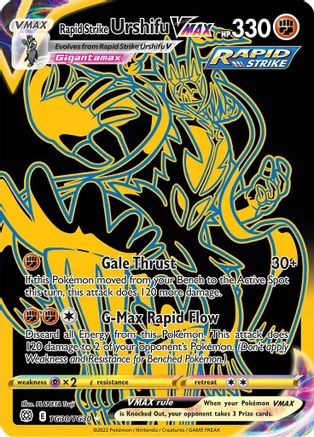 Rapid Strike Urshifu VMAX (Secret) (TG30) [SWSH09: Brilliant Stars Trainer Gallery] Holofoil - Deck Out Gaming