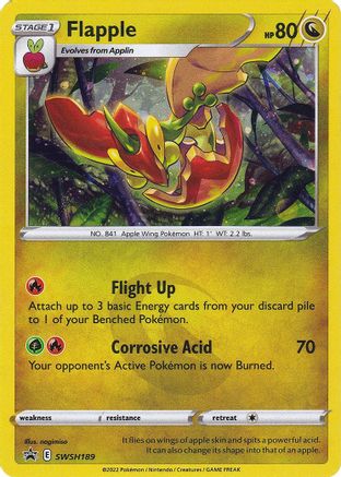 Flapple - SWSH189 (SWSH189) [SWSH: Sword & Shield Promo Cards] Holofoil - Deck Out Gaming