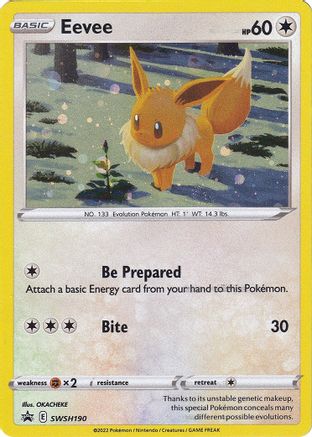 Eevee - SWSH190 (SWSH190) [SWSH: Sword & Shield Promo Cards] Holofoil - Deck Out Gaming