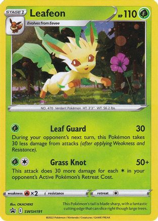 Leafeon - SWSH191 (SWSH191) [SWSH: Sword & Shield Promo Cards] Holofoil - Deck Out Gaming