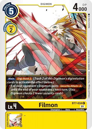 Filmon (BT7-034) [Next Adventure] - Deck Out Gaming