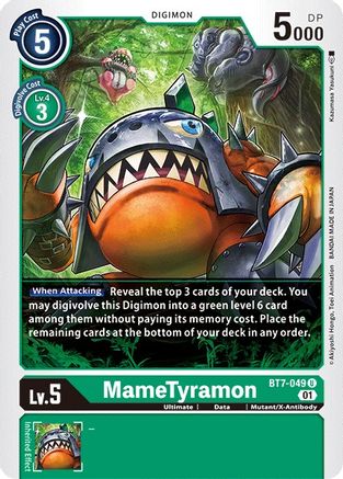 MameTyramon (BT7-049) [Next Adventure] - Deck Out Gaming